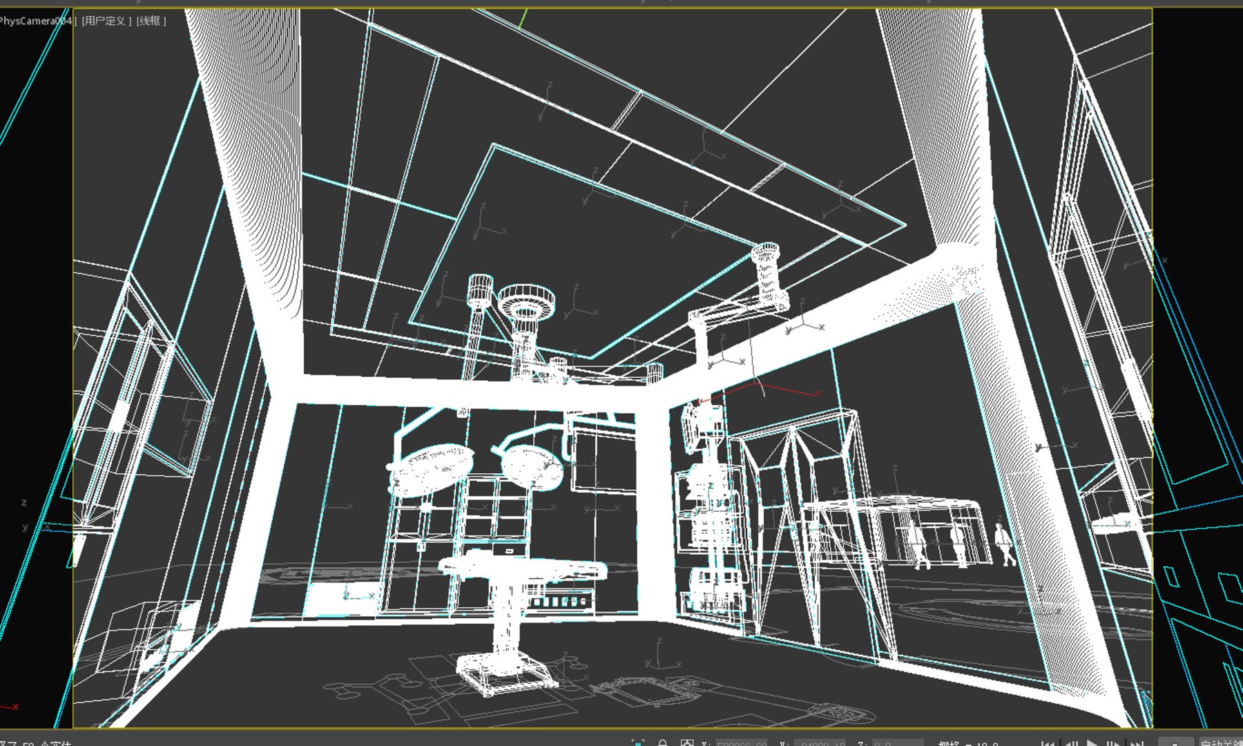 3D Medical Operating Room Modern Medical Hospital Room Surgical ...