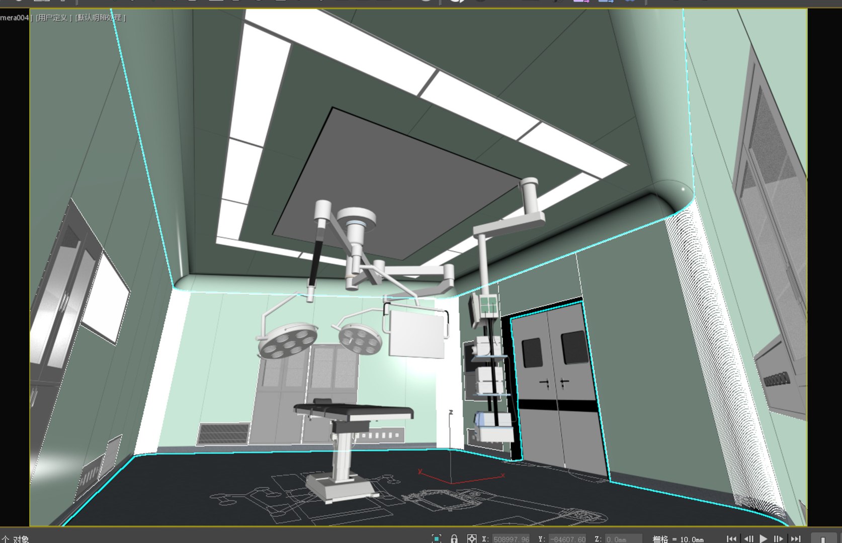 3D Medical Operating Room Modern Medical Hospital Room Surgical ...