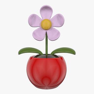 3d toy flower model
