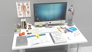 Desk, desk decor