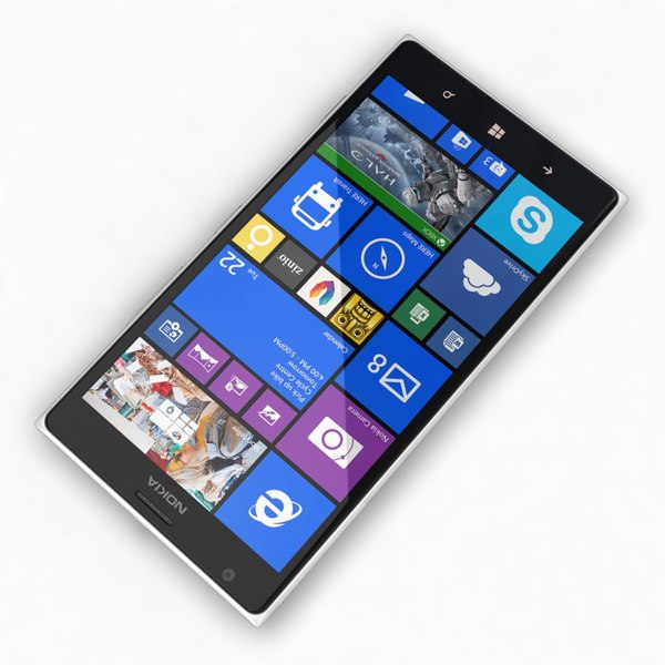 nokia lumia 1520 white 3d model