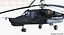 Kamov Ka-52 or Alligator Russian Attack Helicopter Rigged 3D Model