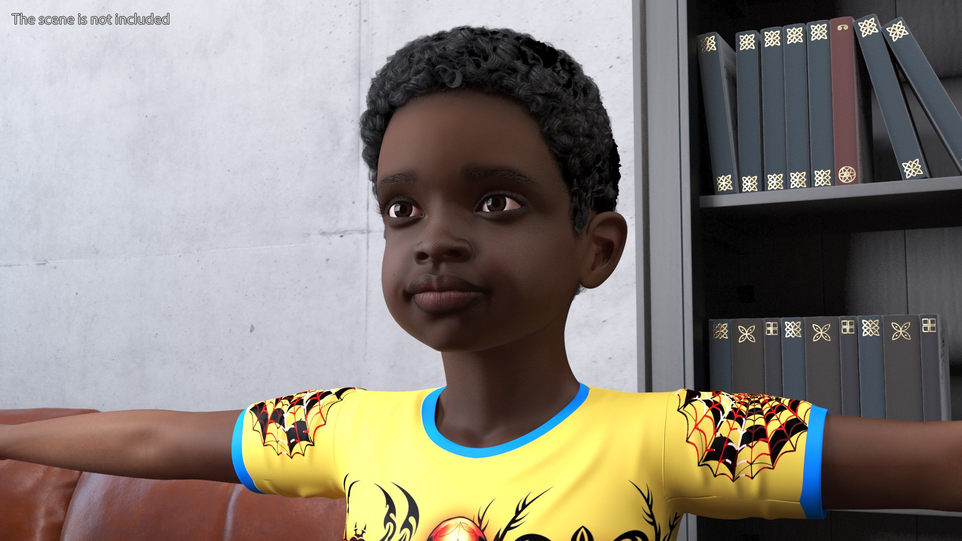 Black Child Boy Home Style T-Pose 3D model https://p.turbosquid.com/ts-thumb/2e/LoGpgO/g3/blackchildboyhomestyletpose3dmodel004/jpg/1661747996/1920x1080/fit_q87/7b368a9c12d8d52ba9a57df070d1c368d71667c2/blackchildboyhomestyletpose3dmodel004.jpg