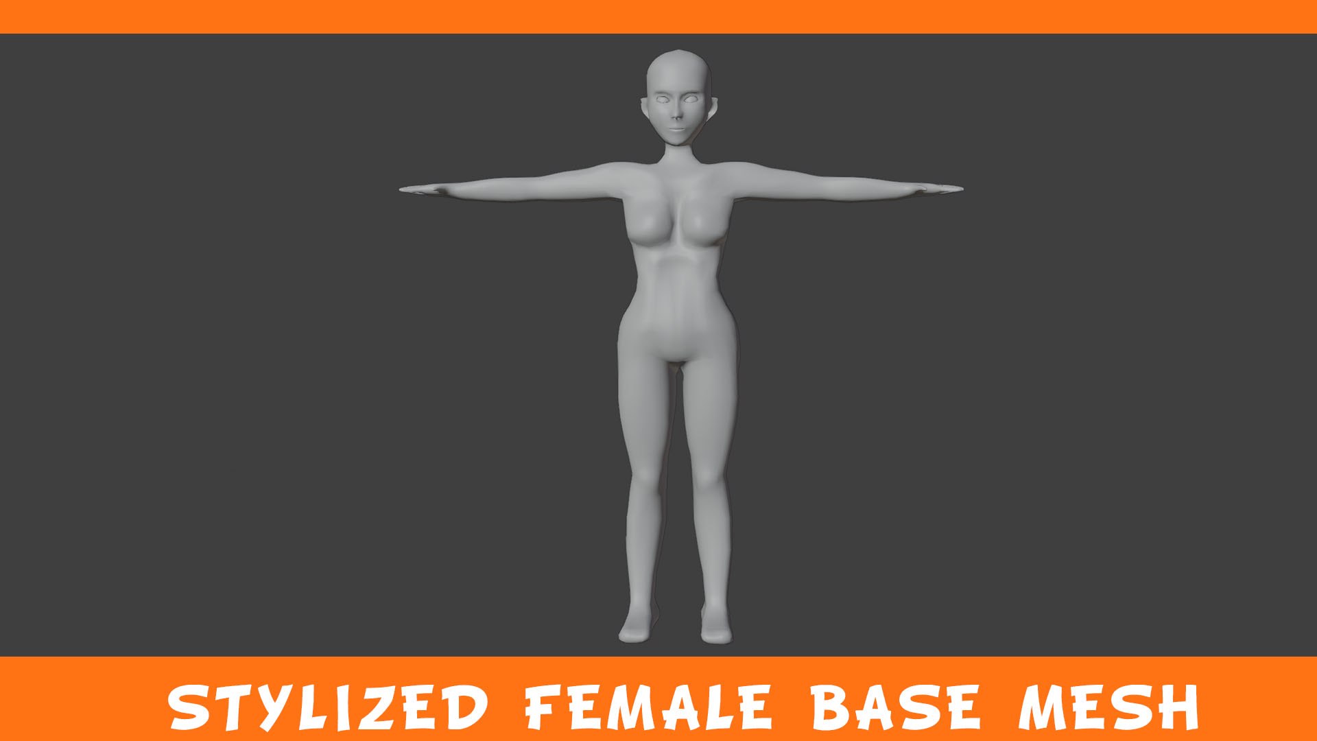 Stylized Female Low-Poly Base Body Mesh 3D Model - TurboSquid 1819301