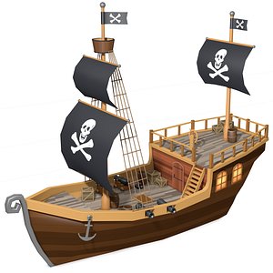 Low Poly Pirate Ship