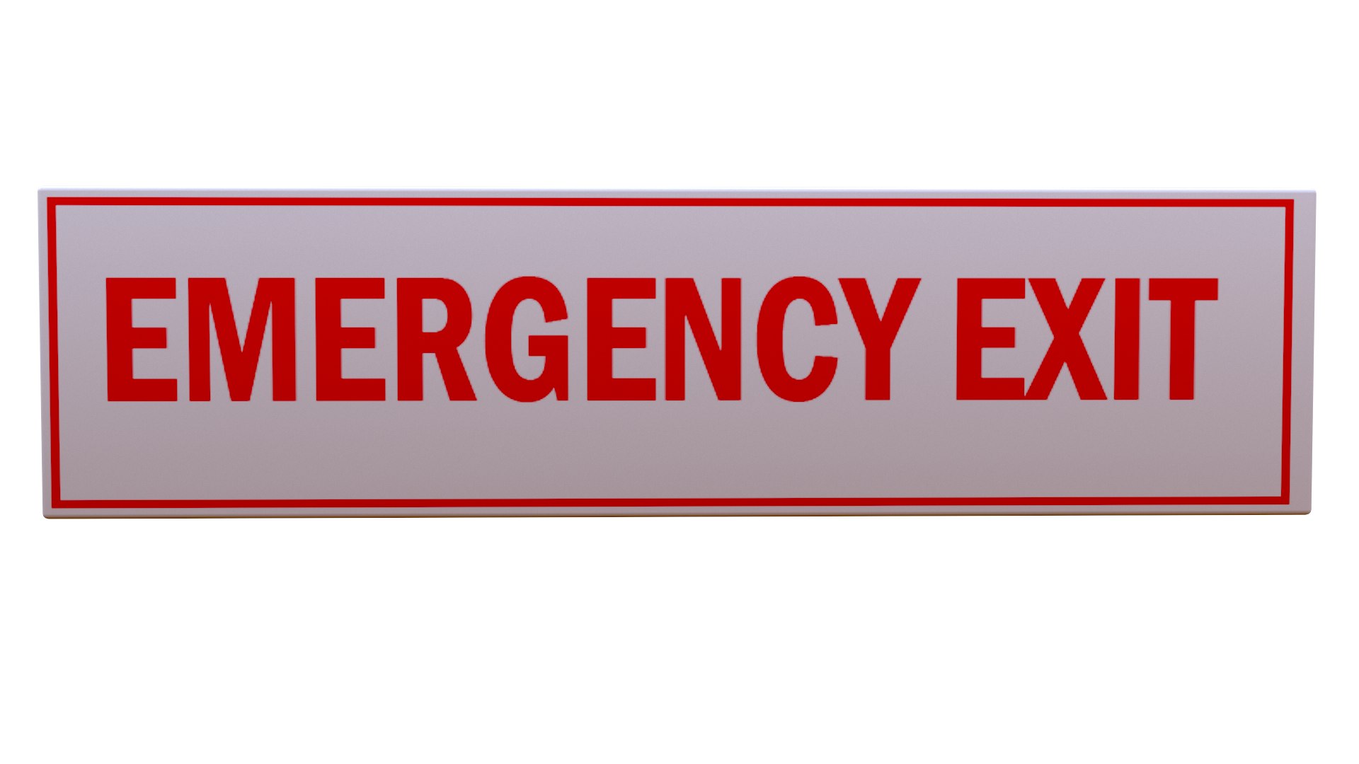 3D Model Emergency Exit - TurboSquid 2172636