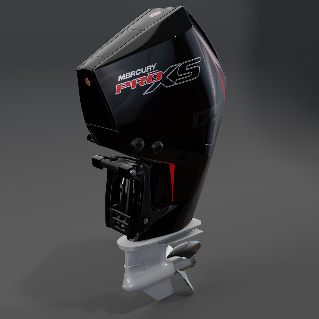 3D Model Mercury Pro XS 175 Outboard PBR Model 3D - TurboSquid 2240332