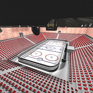 ice hockey arena 3d model