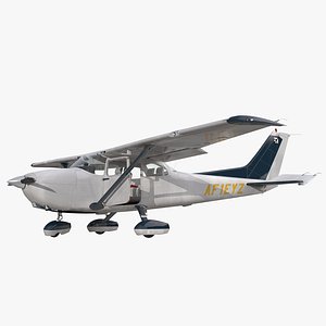 Cessna 172 Rigged 3D Model