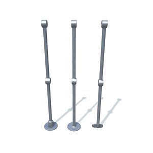 Rail stanchion E Stainless