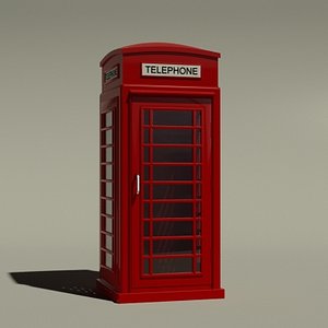 Phone Booth 3D Models for Download TurboSquid
