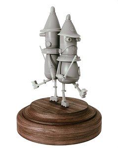 robots cops machinarium 3d max