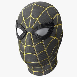 3D Spiderman Black Suit Helmet model