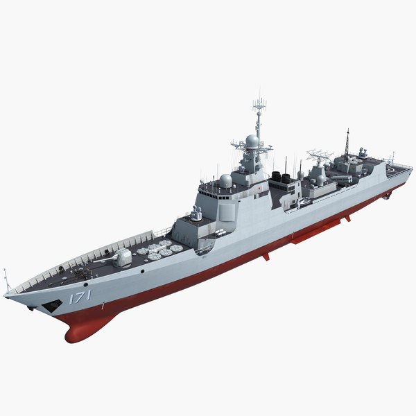 china type 052d destroyer 3d max