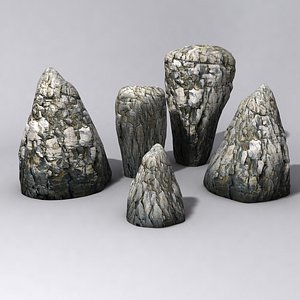 free rocks 01 3d model