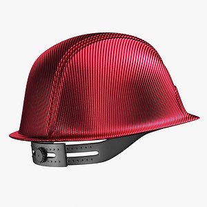 Hard Hat - Construction Gear Carbon Fiber Red model