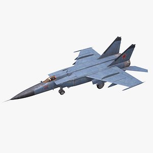 Mikoyan-Gurevich MiG-25 Low-poly PBR 3D model