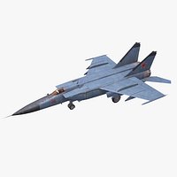 Mikoyan-Gurevich MiG-25 Low-poly PBR