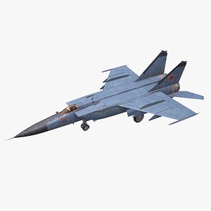 Mikoyan-Gurevich MiG-25 Low-poly PBR