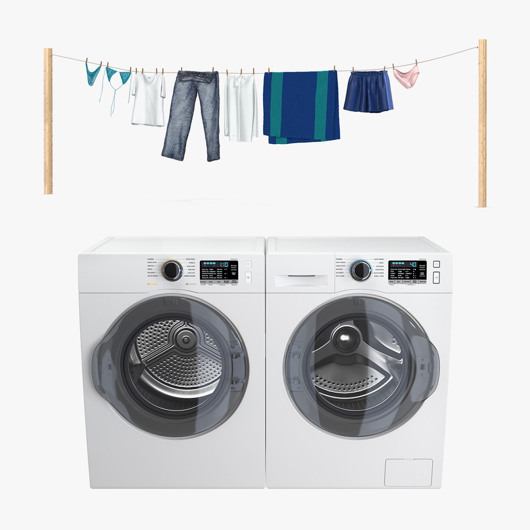Laundry Collection 3D model preview
