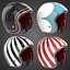 motorcycles helmet ruby 3d model