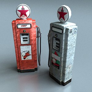 Gasoline pump low poly