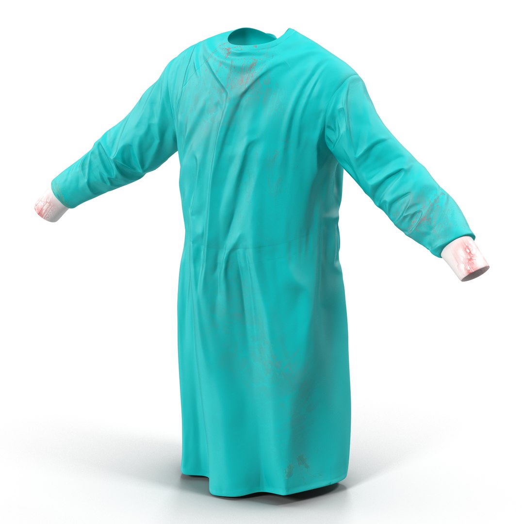 Surgeon Dress 8 3D model preview