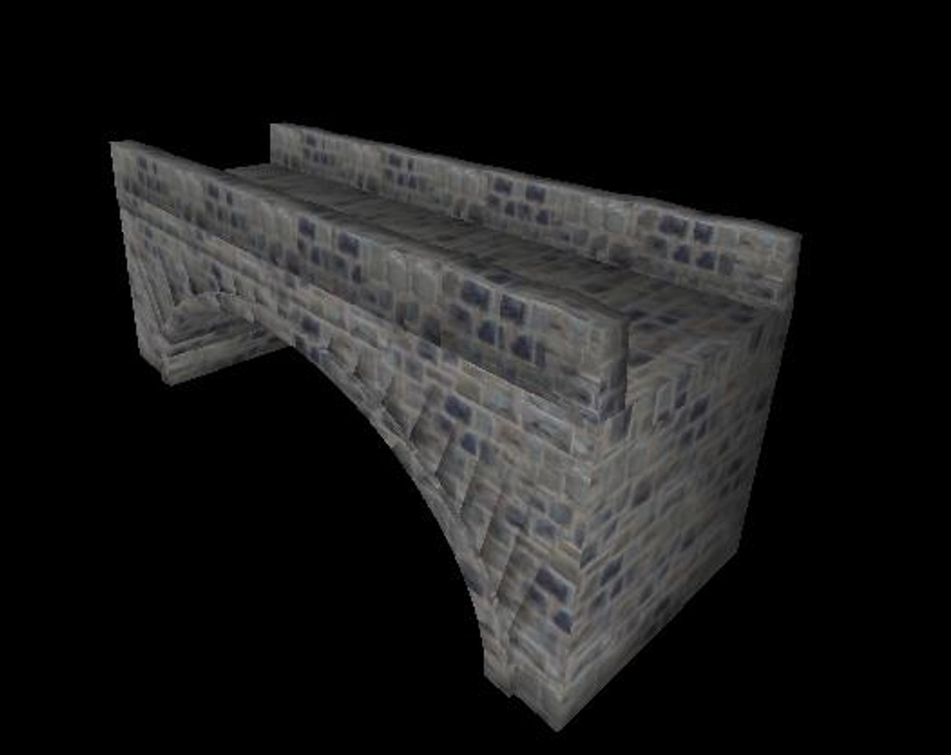 Medieval Stone Bridge 3d Model