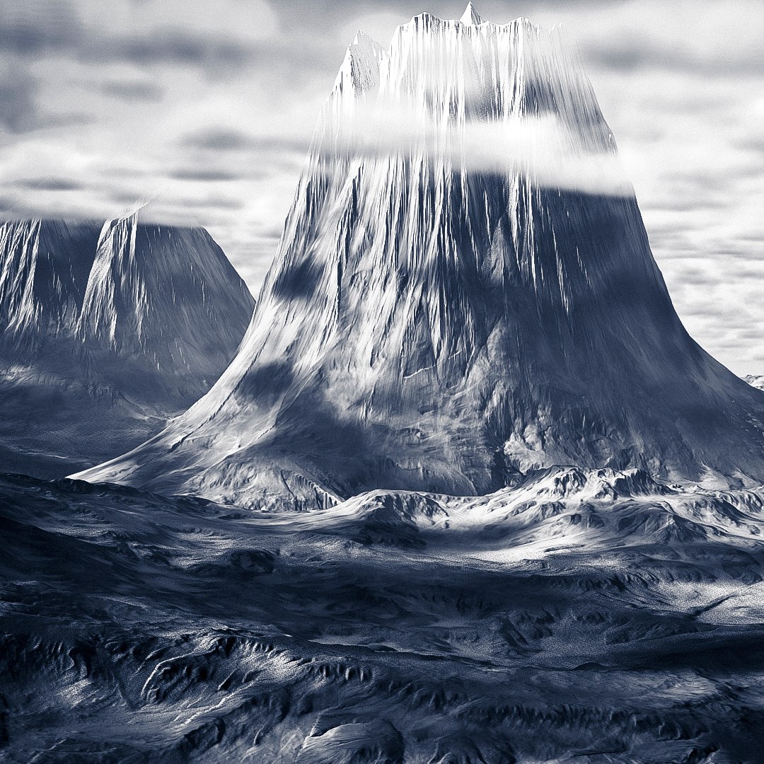 3d Model Volcano Terrain Landscape