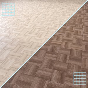 Parquet - Laminate - Wooden floor 2 in 1 3D model