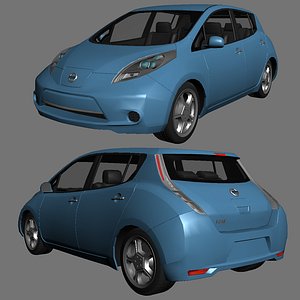 nissan leaf 2013 3d max