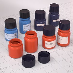 diagnostic bottle laboratory 3D model