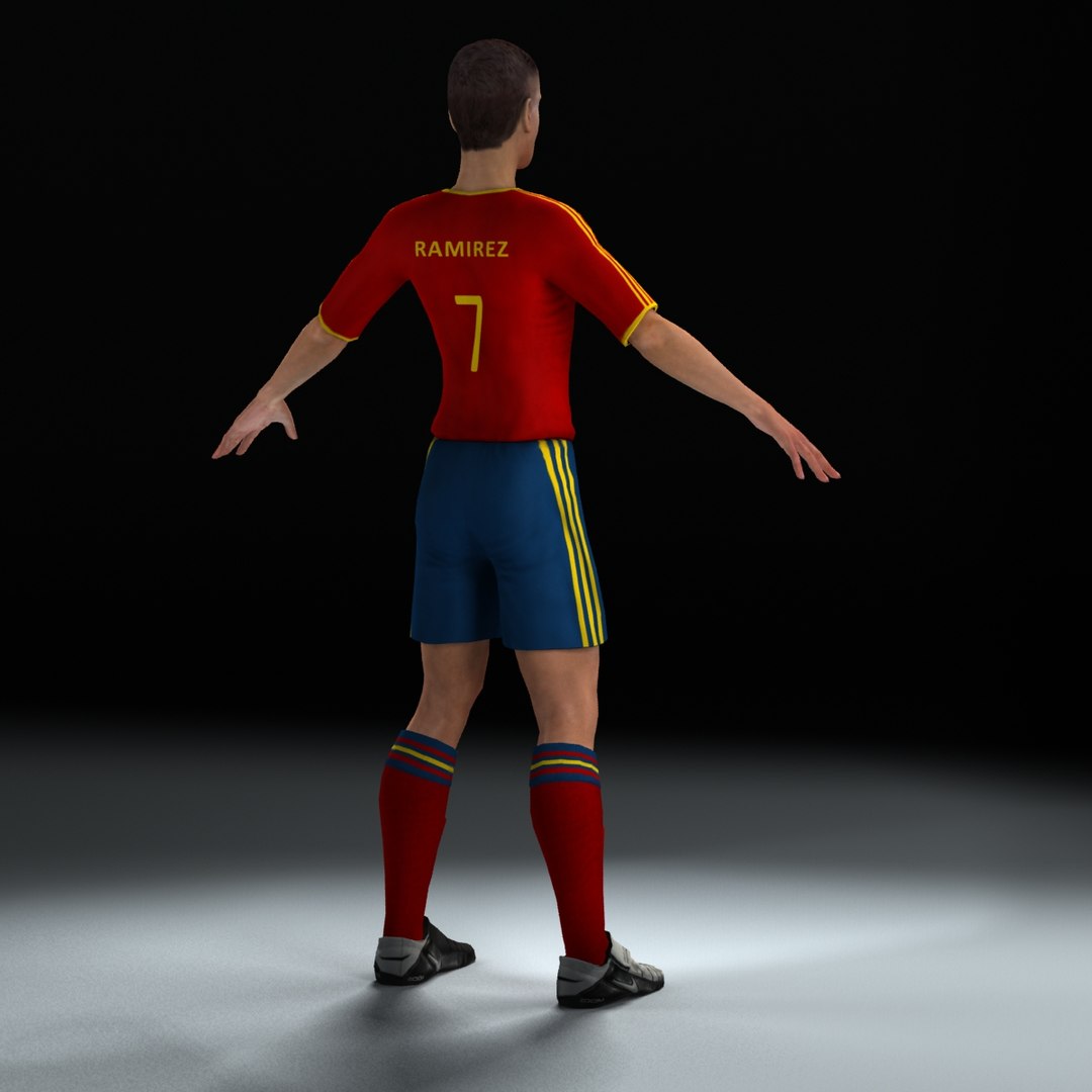 Soccer Player 3d Model