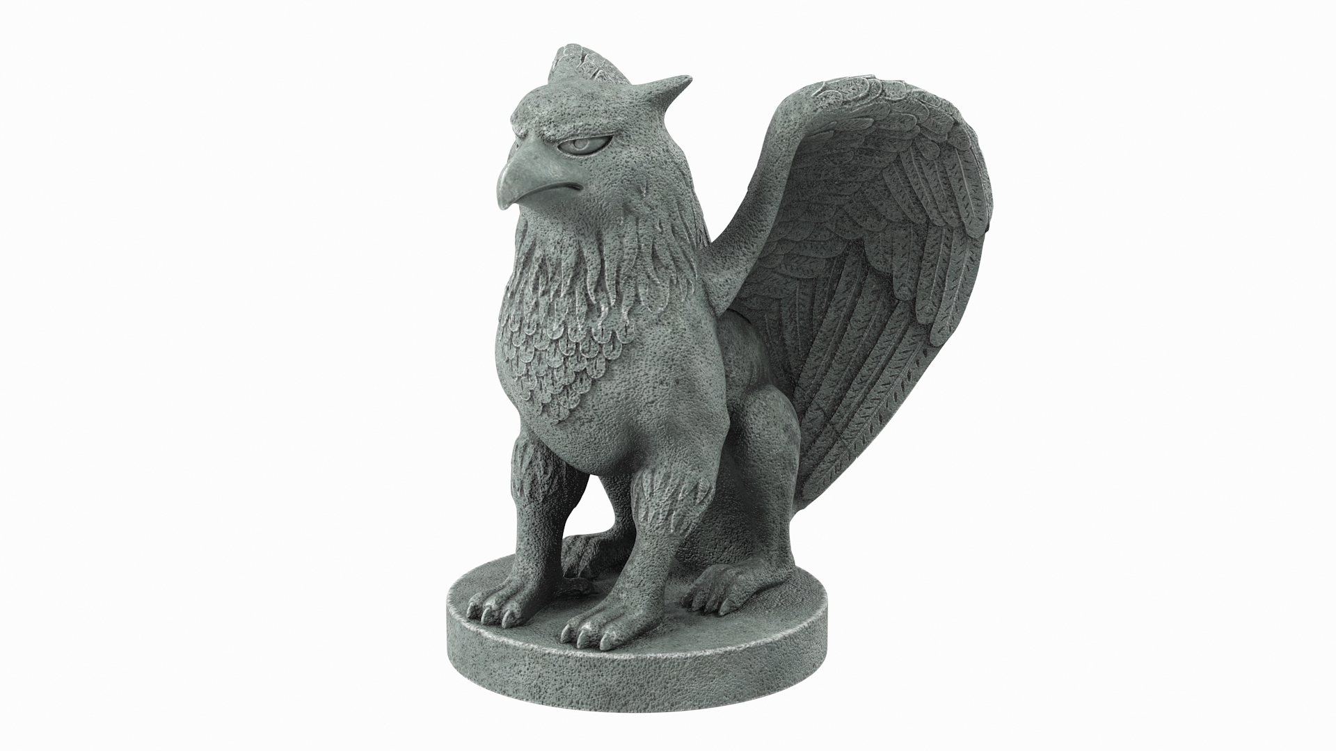 Griffin Statue Stone Model TurboSquid 1939989