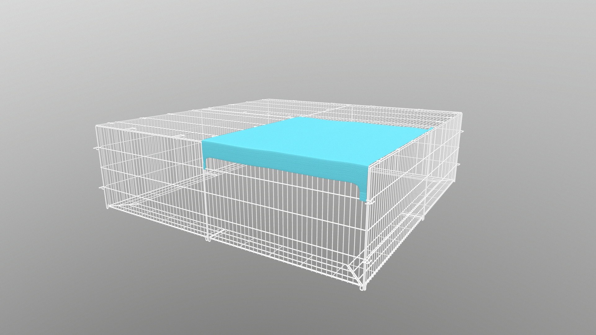 Rabbit Cage With Cover 3D Model - TurboSquid 2160090