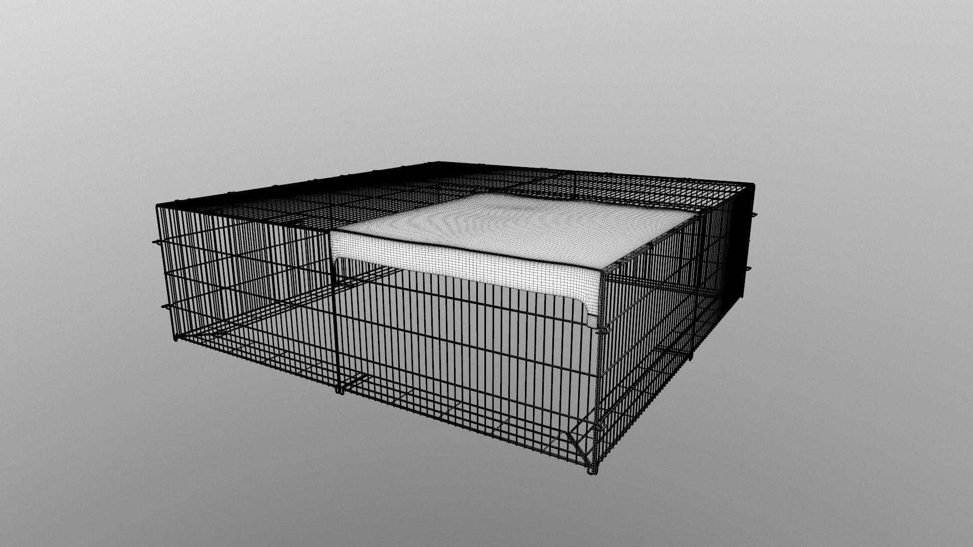 Rabbit Cage With Cover 3D Model - TurboSquid 2160090