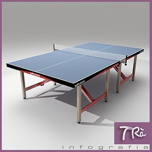 ping pong table butterfly 3d model