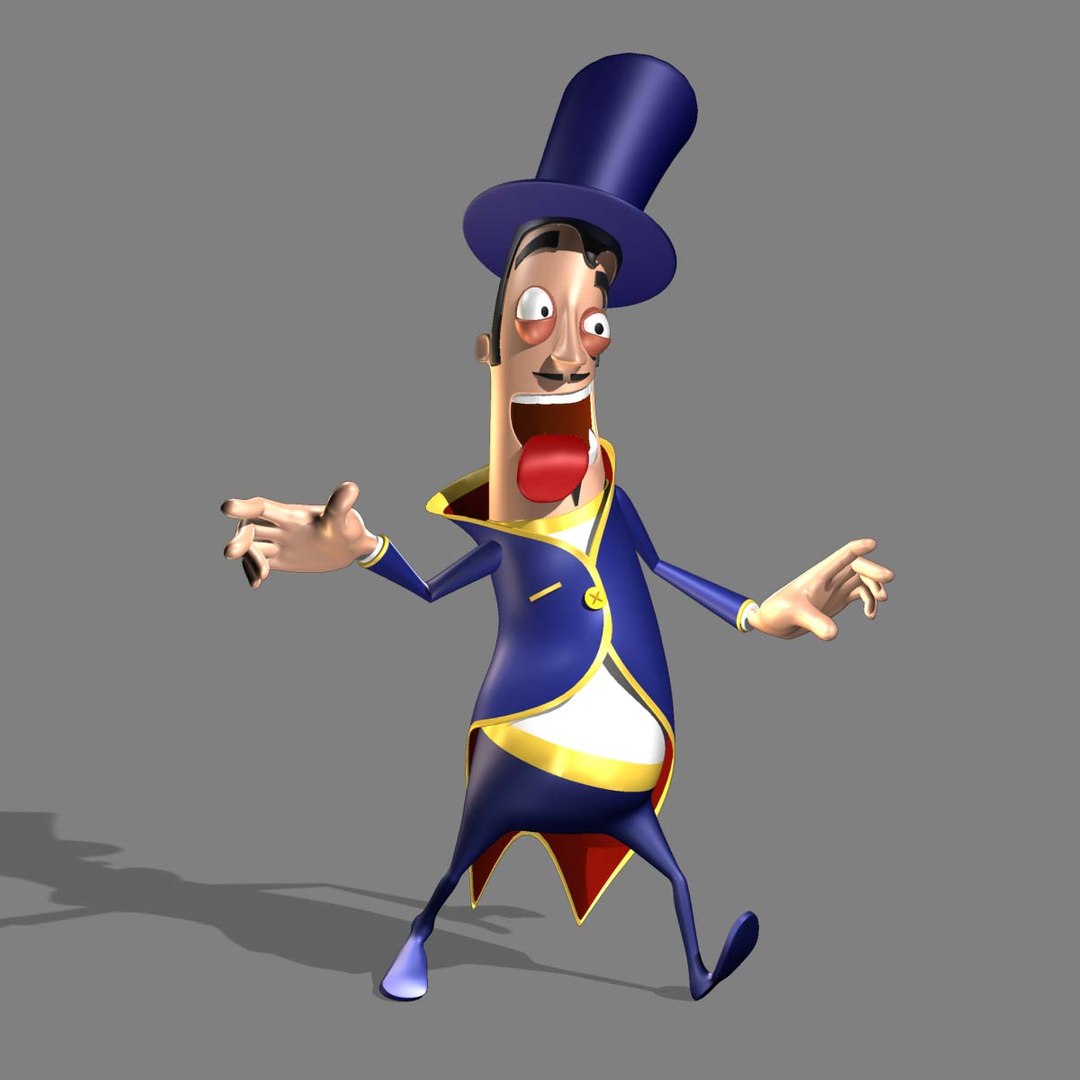 Magician Cartoon 3d 3ds
