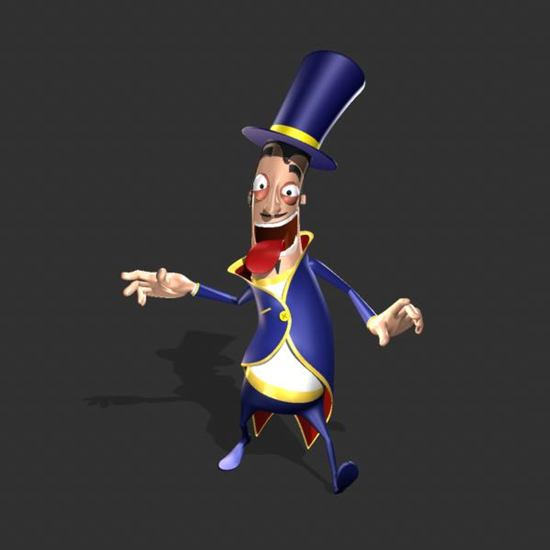 Magician Cartoon 3d 3ds