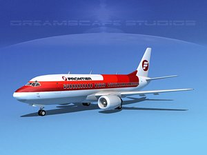 3d model of boeing 737 737-300 1