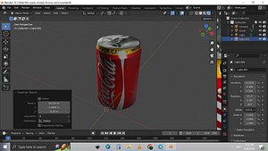 Soda can lowpoly model