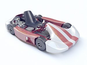 Go-kart Racing 3d model Vray