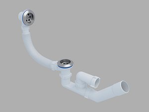 Plumbing siphon for the bath