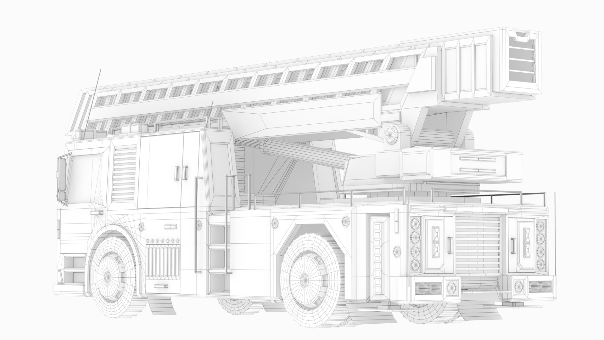 Vehicle Firetruck Fireengine 3D Model - TurboSquid 1689924