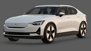 2020 Polestar 2 3D Model  Electric Performance Fastback model
