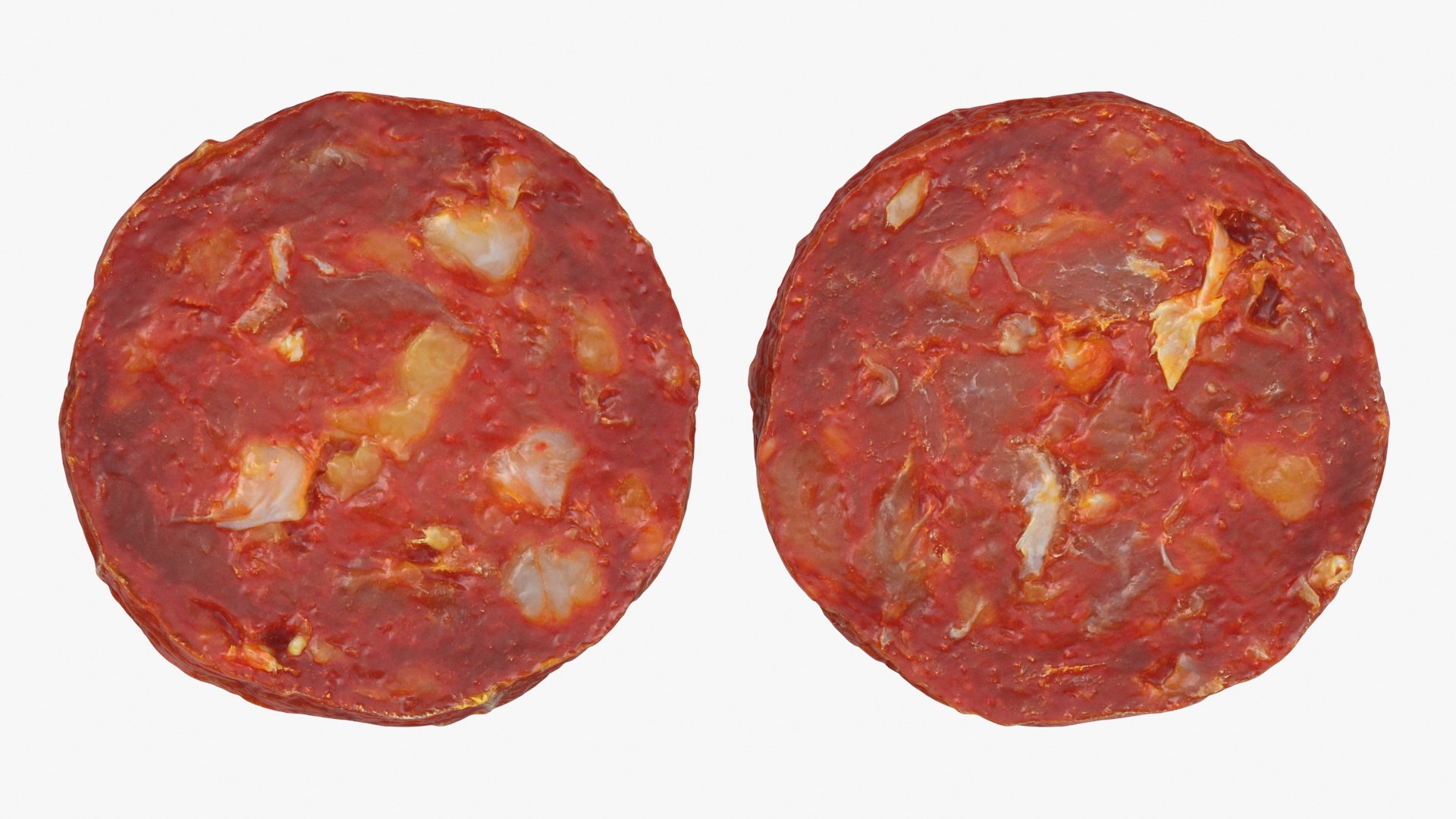 3D Chorizo Slice Collection model https://p.turbosquid.com/ts-thumb/2f/itBEzu/dZ/chorizoslice02_a0002/jpg/1729085574/1920x1080/fit_q87/a3661533c7607874ecb8b849fb2422202988ff17/chorizoslice02_a0002.jpg