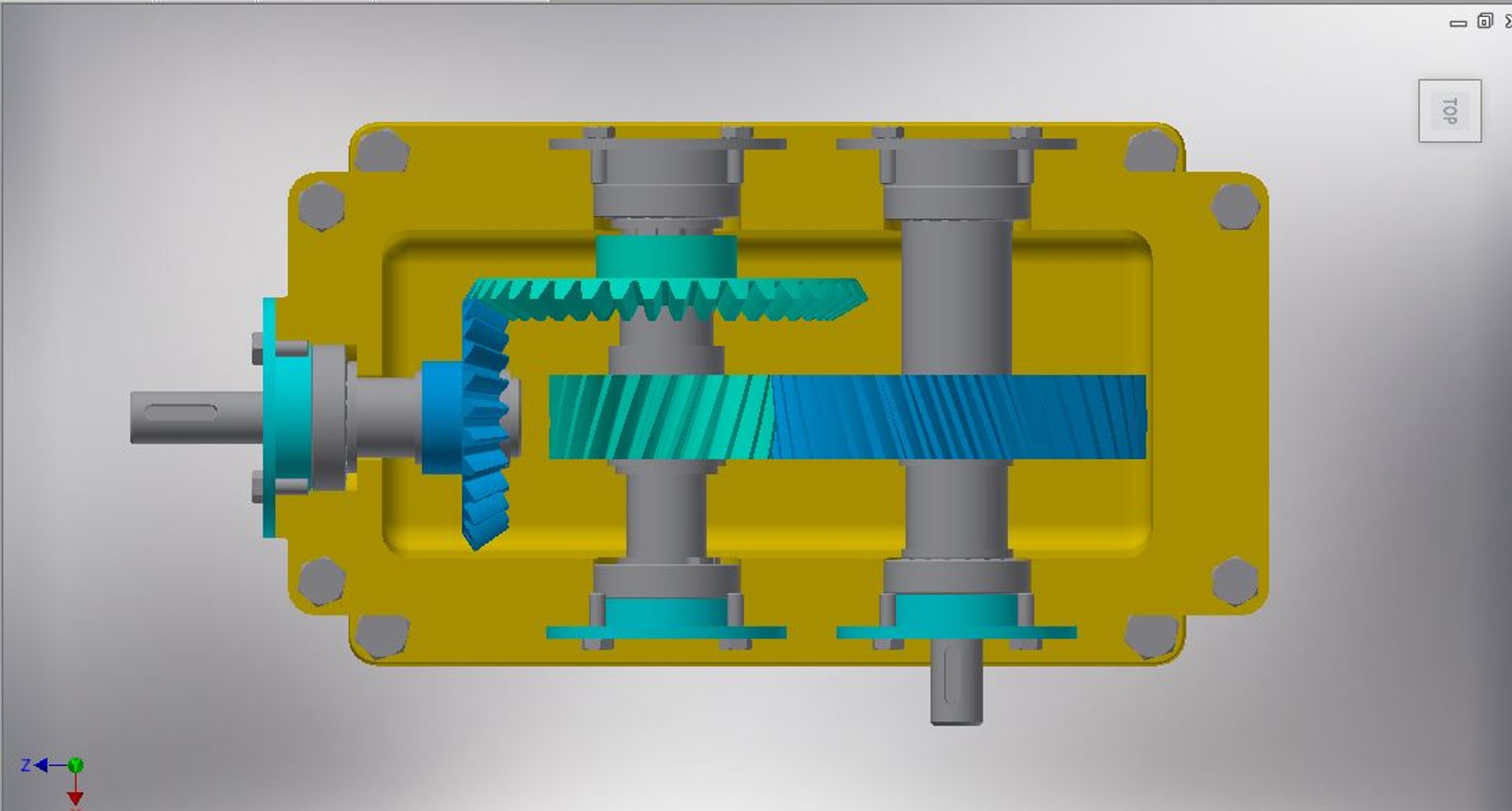 3D Speed Reducer Gearbox TurboSquid 1289904