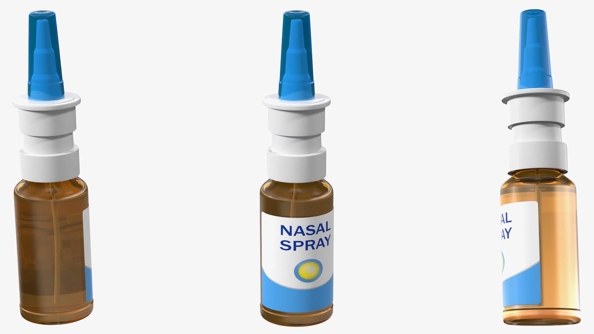 Nasal Spray Bottle 3D model preview