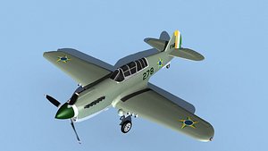 Curtiss P-40N Tomahawk V03 Brazil model
