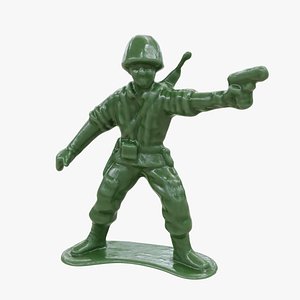 Green Plastic Army Man Soldier Toy 02